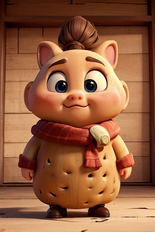 A hyper-realistic, Convoluted, High resolution, Stunning, face is potato、charicature