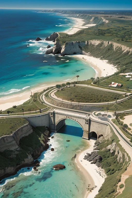 Continente rodeado de mares e praias, reino medieval, fantasia antiga, mapa altamente detalhado, mapa de altura, monumento centralizado feito de pedras e runas, com muitas casas, fauna e flora, Pontes, escada. Camera isometric view, Um mundo ao redor de sual, oeste, an arid desert, floresta negra ao norte, montanhas rochosas a leste, Jogo de 8 bits, arte oficial altamente detalhada, mundo perfeito, Full body reduction, The world map of the wide metaverse has an area of 500 meters x 500 meters.