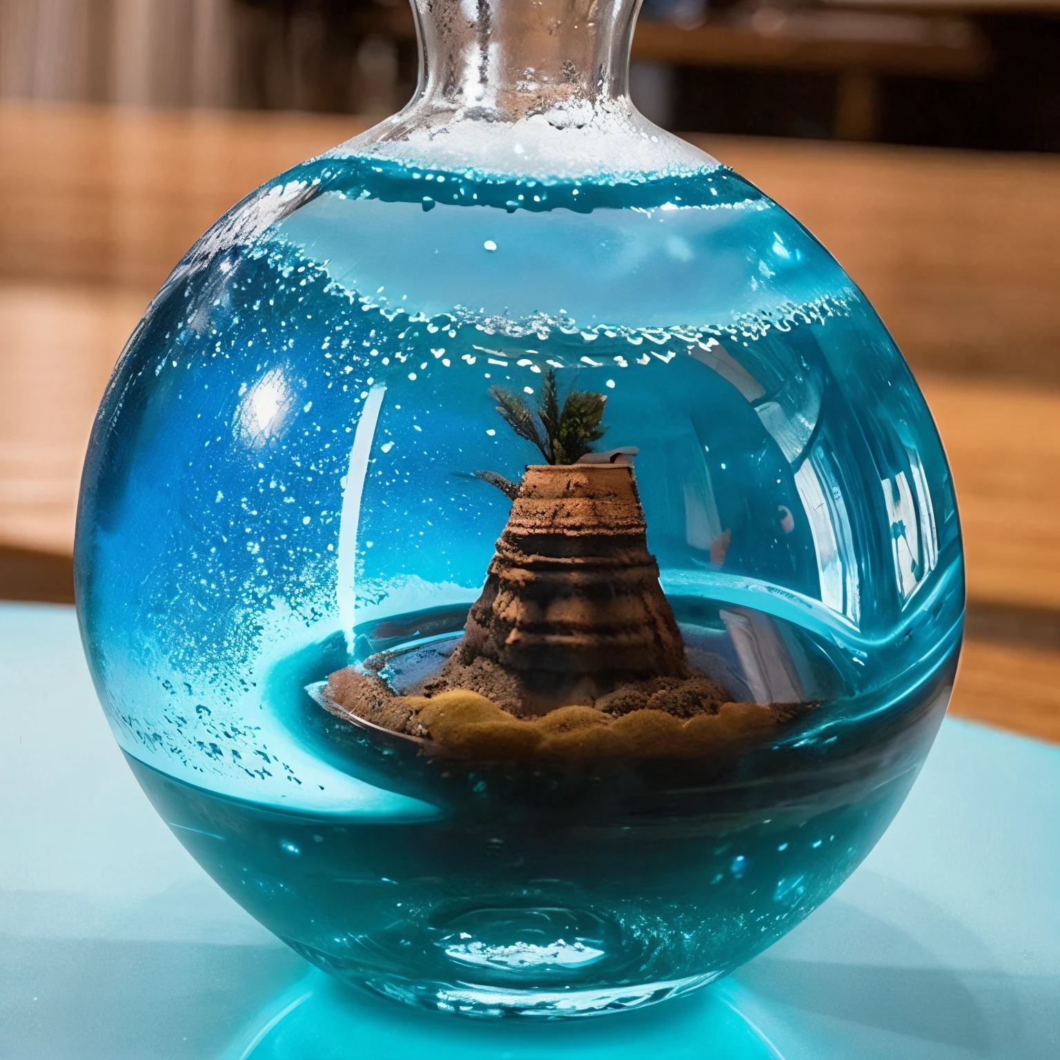Imagem de curiosidades um planeta desconhecido azul