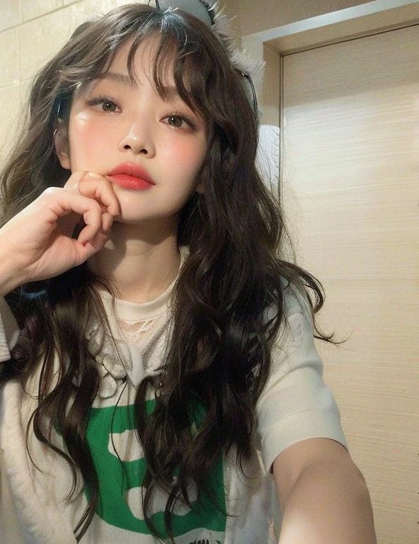 Arafed woman in hat and coat posing for a photo., Ulzzang, dilraba dilmurat, Menina de 19 anos, pale snow white skin, com um rosto bonito - fino -, 🤤 retrato da menina, Sakimichan, young cute wan asian face, Jinyoung Canela, Menina coreana, pale fair skin!!
