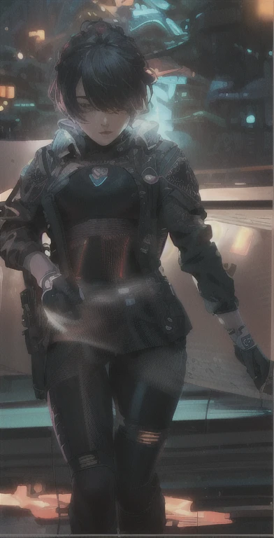((La mejor calidad)), ((obra maestra)), (muy detallado:1.3), ...............................................................................................................................................3D, Beautiful (cyberpunk:1.3) Mujer hacker, peinado corto,pelo corto, Volver al visor, cabello grueso, Terminal de ordenador operativo, Pantalla montada en la cabeza, computer server, Pantalla LCD, fiber optic cable, Logotipo de la empresa, HDR (High Dymanic Range), Trazado de rayos, NVIDIA RTX, Super resolution, Irreal 5, Subsoil Scatter, Textura PBR, Post-procesamiento, Anisotropic filtering, profundidad de campo, maximum sharpness and sharpness, Texturas multicapa, Albedo y Highlight Maps, Sombreado de superficies, Accurate simulation of light-material interactions, proporciones perfectas, Renderizado de octanaje, duotone lighting, ISO bajo, balance de blancos, Regla de los tercios, amplia apertura, 8K RAW, efficient sub-pixels, sub-pixel convolution, glow particles, dynamic  pose