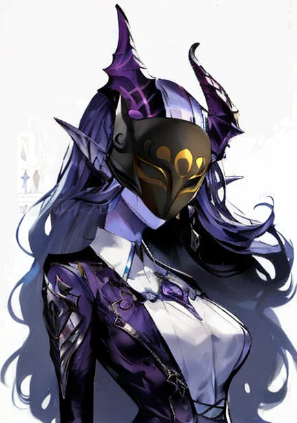 a close up of a woman with a mask and a purple outfit, genshin impact character, but the armor covers her face, rossdraws sakimimichan, style artgerm, artgerm and rossdraws, trending artgerm, extremely detailed artgerm, masked, ayaka genshin impact, sfw version, portrait knights of zodiac girl