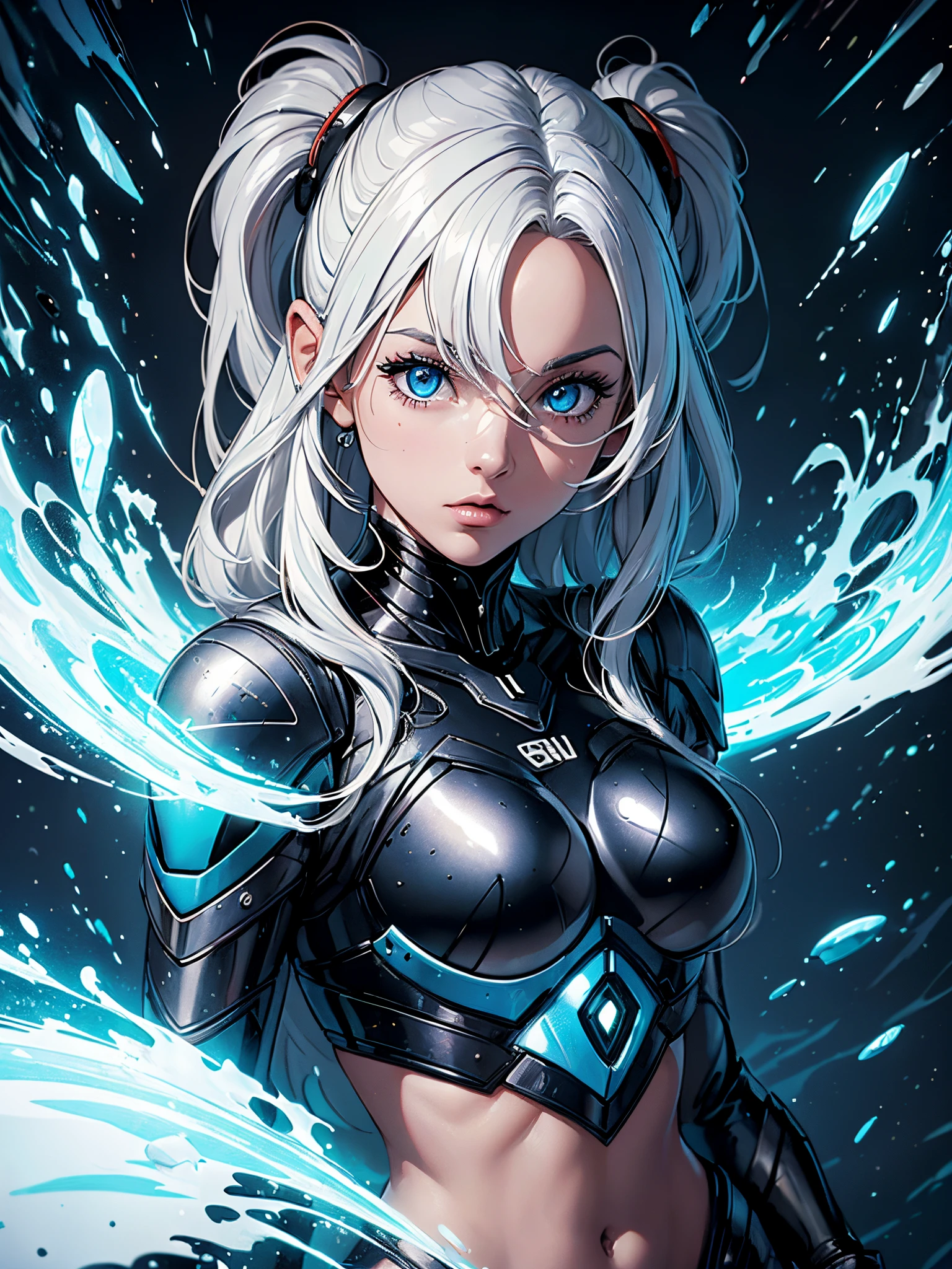 (((quadrinho))) dynamic series of drawings showing a silver haired and blue eyed warrior girl., 8k, ultra high-resolution, ultra detalhado, disco Rigido,(rosto bem desenhado), amazing face, (super detalhado), Olhos bonitos, soft lighting,, ao ar livre, Ruas,, Urushisato,1980s,, belos olhos detalhados,mechanical parts, asymmetrical hair,coxas, latex suit,clivagem,