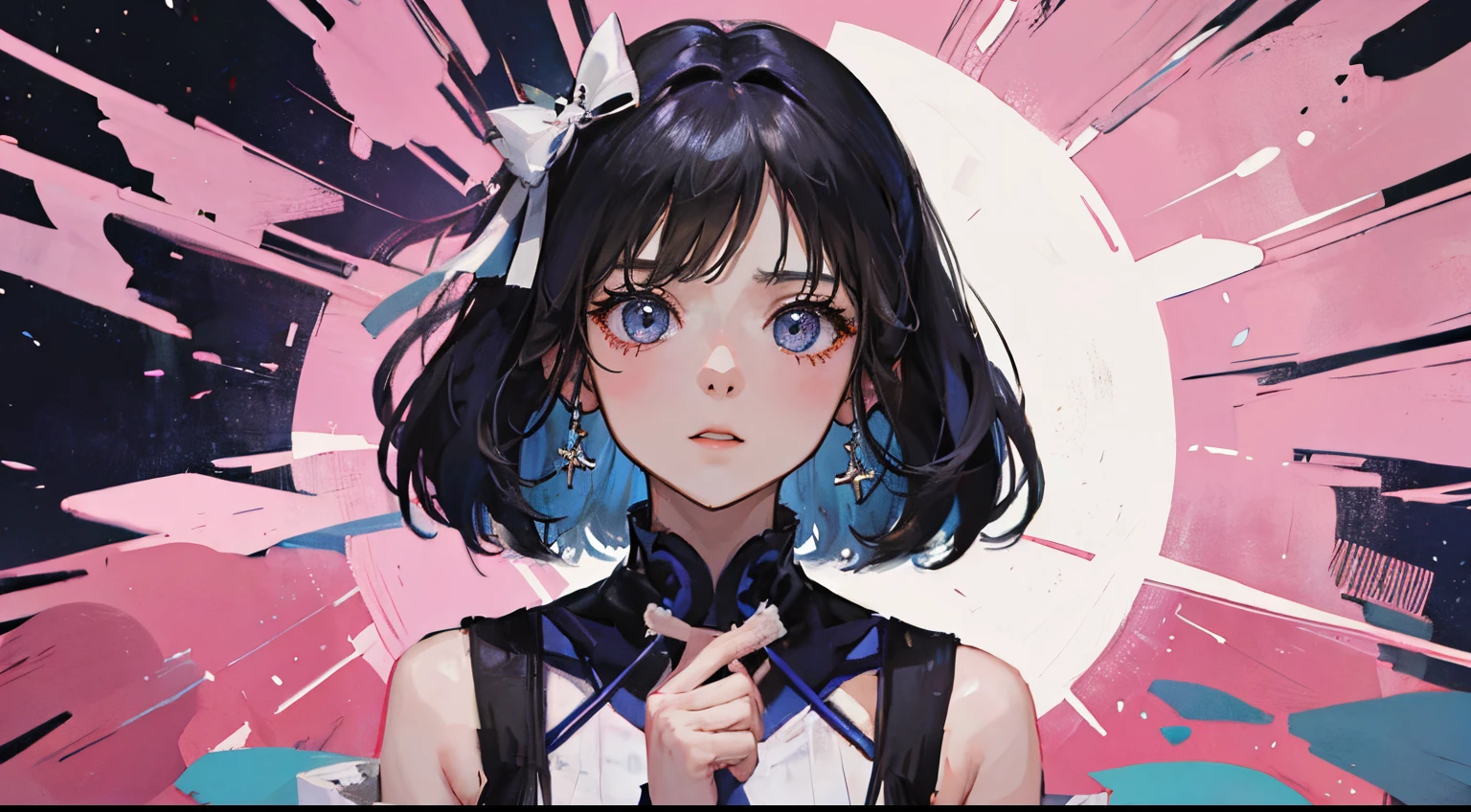 One girl, Stylish, Personal、I don't want to make a fuss like those around me、I don't want to hear your voice、Don't say no to my choices、don't mess with me、Leaving、don't put me together with everyone、know that、I'm a realist and can't fit into this world.、I'm the one who can't get along with anyone.、Unique、Bright colors, not gray、it never fades、I'll sing with my own voice、May it reach high