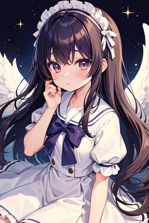 Japanese girl with long hair parted in the middle,Dressed like a sailor'uniform, Arafe poses for a photo...., belle delphine, chiho, The style of the magical girl, Rei Hiroe, Beautiful Angels, Photograph, Portrait of a magical Lolita girl, an anime girl , magic uniform, sakimi chan, shikamimi, narumi kakinouchi, shiori teshirogi, Lolita Style