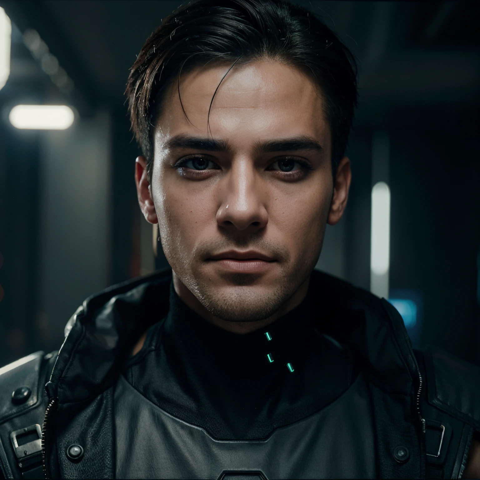 change background cyberpunk handsome boy realistic face 8k ultra realistic