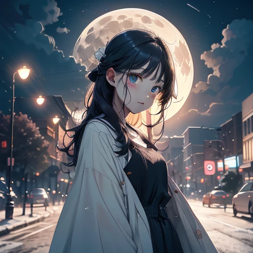 The moon is beautiful, isn't it?、Can I cry a little???