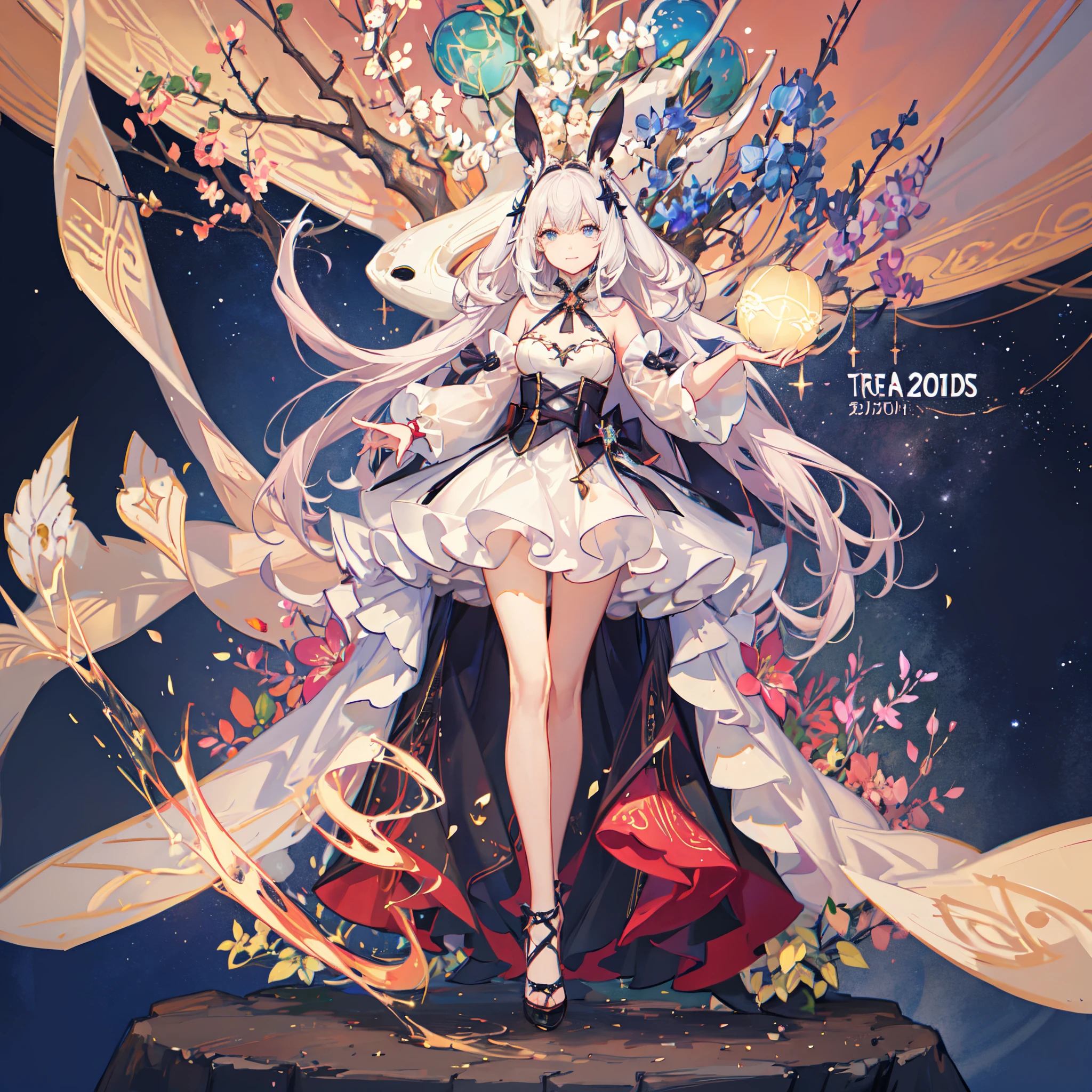 <lora:chaosflowers:1>, 1girl, flower, female in her 20's,