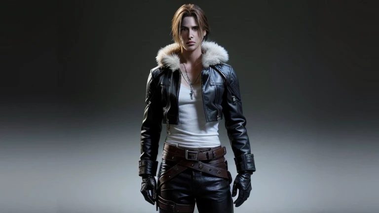 Male character from final fantasy 8, squall leonhart