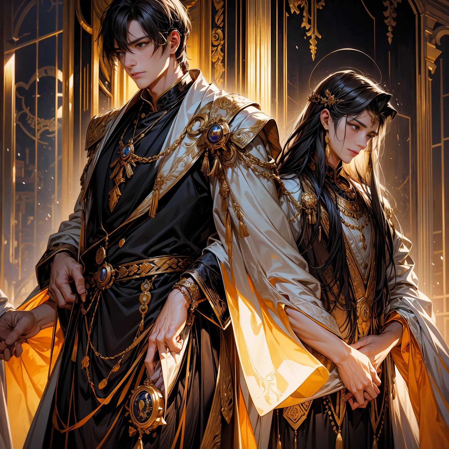 theme: Wounds, healing, forgiveness, and reconciliation between father and son、Characters whose misfortunes turn into blessings:
Constantine the Great: 34 years old、Adult males、Long body、broad shoulder、thick neck、Lion-like eyes、Bright and sharp eyes、love and hold my young son、Sincere and kind、Kind and reliable, but able to deal with things in a ruthless manner、talented and hardworking businessman、successful gentleman、careerist、white suit、dark purple tie、Light purple shirt、forceful、Overwhelming ruler atmosphere, young son: happy father and son relationship、Be loved、benevolent father style tone:Bold composition、look up to、lyrical、Dramatic、heartful、Romantic、Travel situation、Exotic、Romanticism、Mysterious、opulent、elegan、elegance background: Croatia in the sunset、pula sea、Resort、vacation、summer resort theme: repentance、Forgiveness、soothing、reconciliation maxims/proverb: 「merit of injury」「A disaster turns into a blessing」「It rains and the ground hardens」
period: 夏天