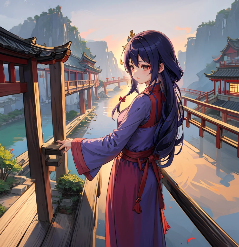 Jiangnan style just right,Travel with me。Catkins flutter away,Interest also high。Nice scenery on the bridge,There are many stories on the bridge。Go in the morning and come back late,unaware of the time