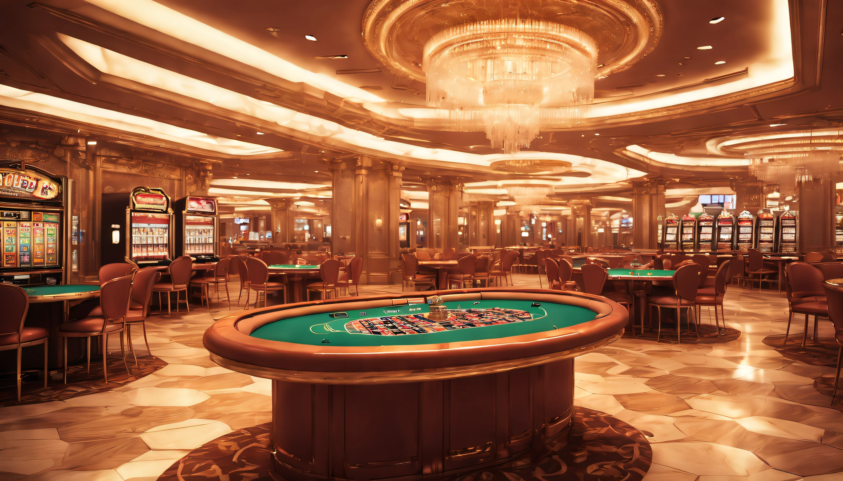 (Best Quality,8K,high resolucion;,Masterpiece:1.2),Ultra-detailed,(realisitic,Photorealistic,Realistis:1.37),Casino Background, elaborate,Excessive color,highly detaild, Luxurious environment, roulette