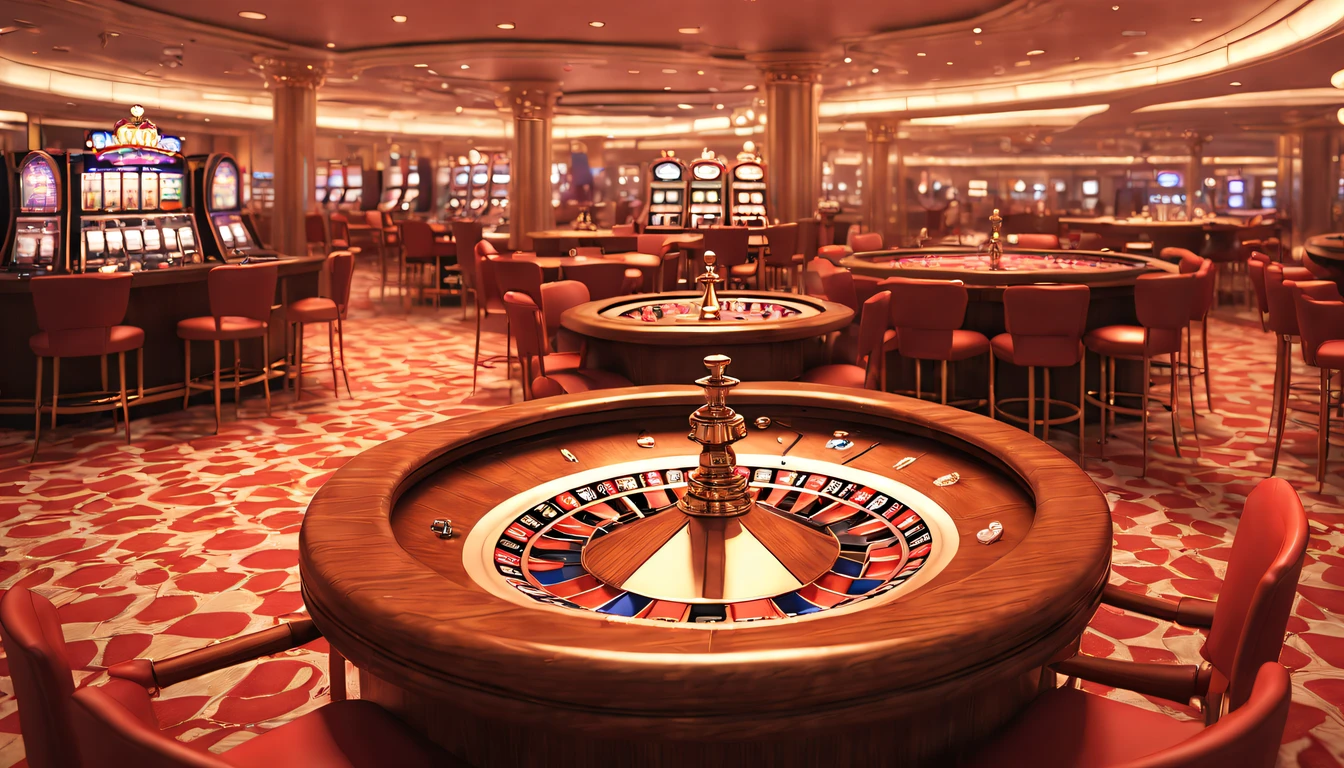 (Best Quality,8K,high resolucion;,Masterpiece:1.2),Ultra-detailed,(realisitic,Photorealistic,Realistis:1.37),Casino Background, different angles, elaborate,Excessive color,highly detaild, Luxurious environment, roulette