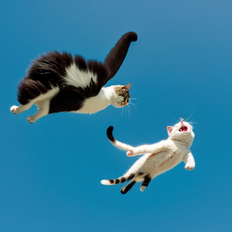 flying cat and old man