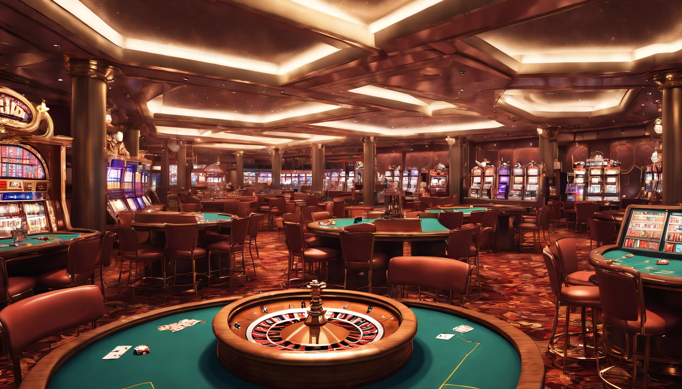 (Best Quality,8K,high resolucion;,Masterpiece:1.2),Ultra-detailed,(realisitic,Photorealistic,Realistis:1.37),Casino Background, different angles, elaborate,Excessive color,highly detaild, Luxurious environment, roulette