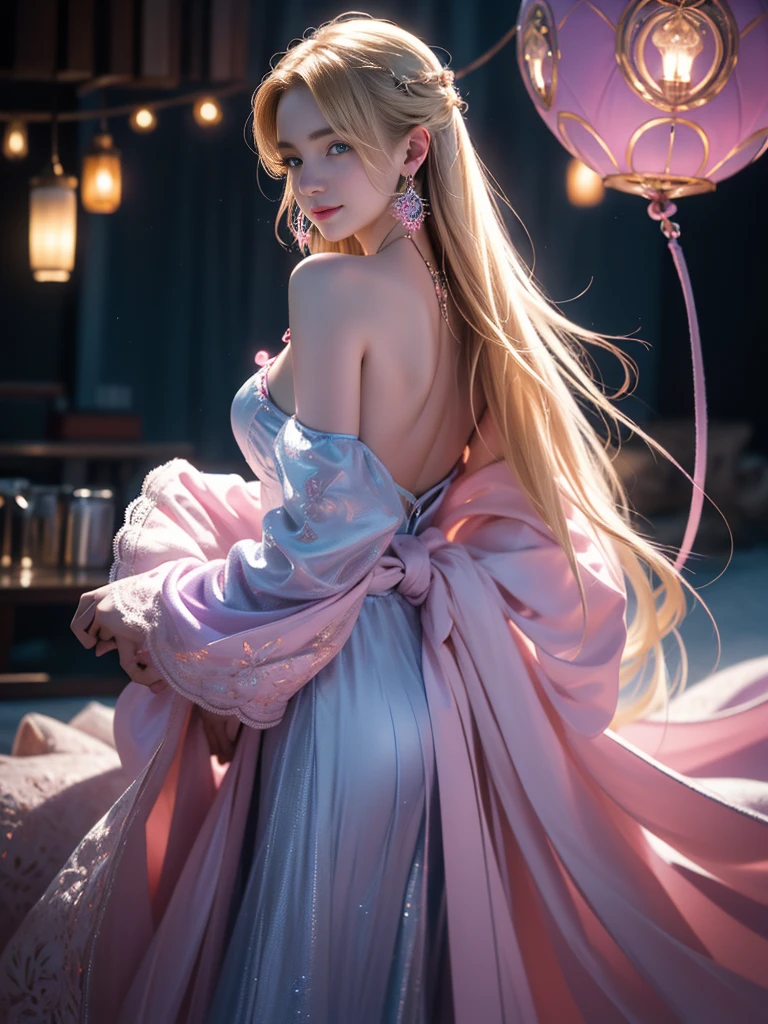 tmasterpiece,Highest image quality,super detailing,Best quality at best ,Extremely Delicately Beautiful, Very meticulous,Best quality at best, offcial art, extremely detaild的 CG unified 8k wallpapers, Ana de Armas portrait photo, blond hair blue eyes,Radiant skin and radiant eyes:1.1), pretty skin, lamplight, (Detailed lighting:1.2), (Beautiful and detailed light:1.3), Nice business suit, deep understanding, The beautiful, iintricate, digitial painting, smooth private parts, Focus sharp, The end of the world, Epic reality, (HighDynamicRange:1.4), captivating curves,(pastel colour:1.4), Bigchest,apocalyptic, giving up, com cores neutras, natta, Screen space refraction, (Complicated details, ultra - detailed:1.3), Dream Catcher Necklace,art stations, Cinema lenses, vignet, the complex background, buliding,Enchanted smile,detailed back ground,Dream catcher earrings in various colors,white colors,in pink,purpleish color,red colour,blue colors,orange colors,green color,cyan colors,),