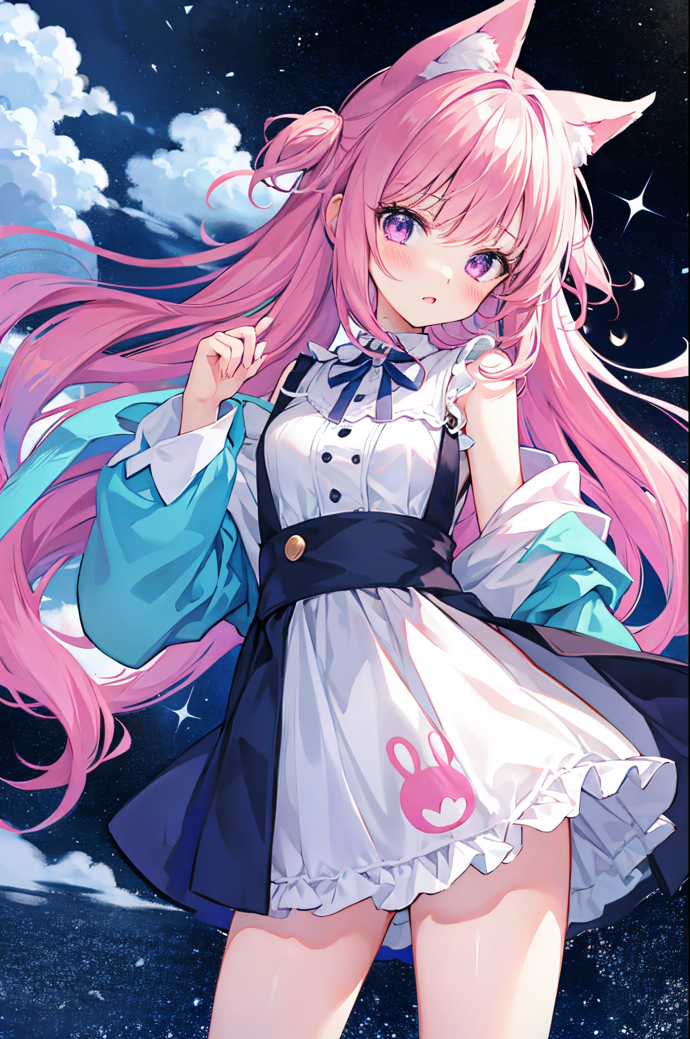 kawaii girl、suck fluff
