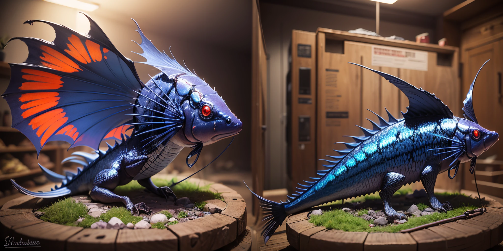 Silver Dragonfish, Red Dragonfish, Blue Dragonfish, Pacific Black Dragonfish --auto --s2