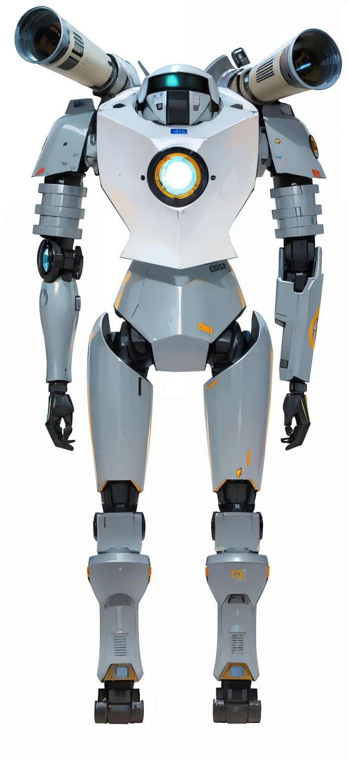 Anime robot with a gun on its shoulder,