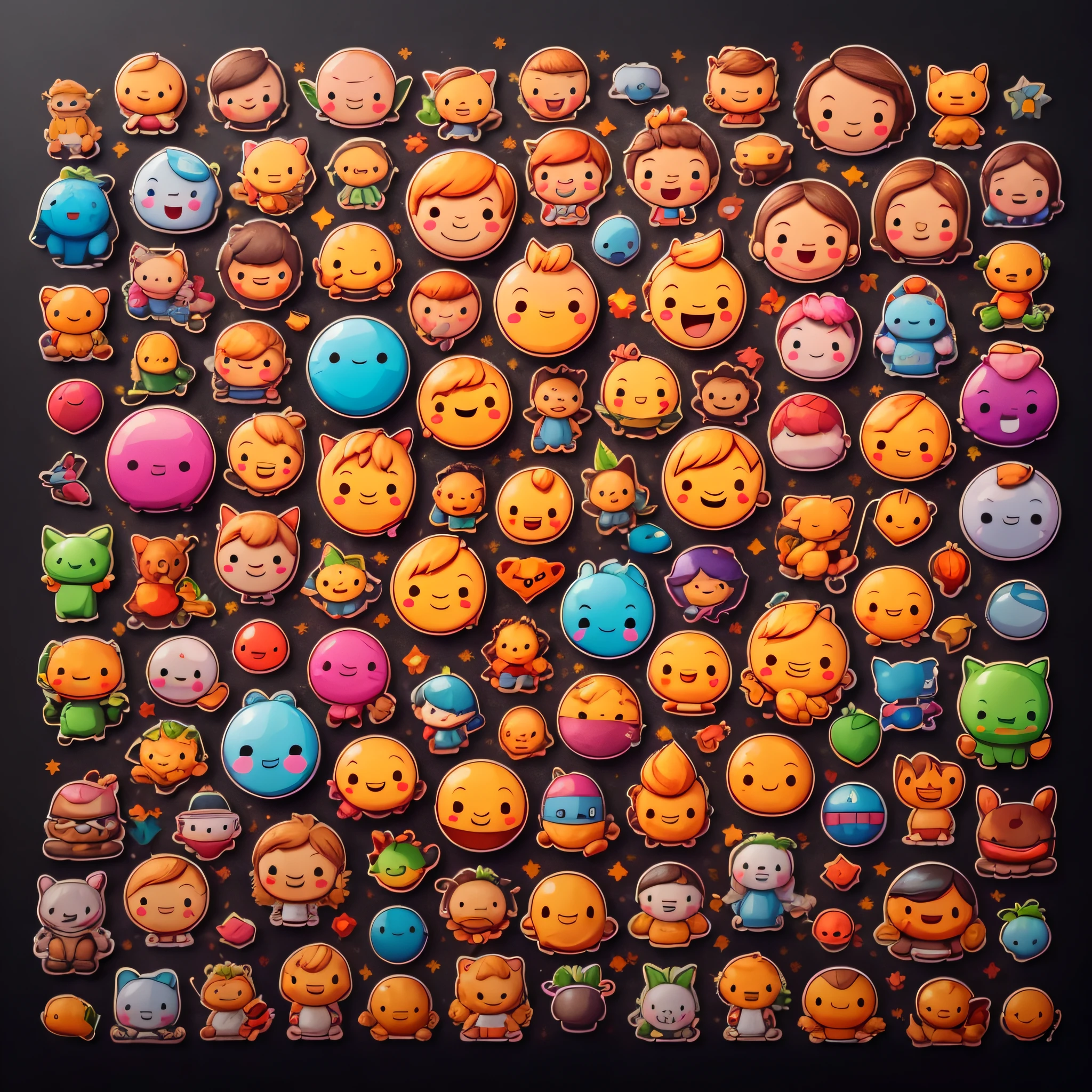 a aesthetic image showing the increasing all emotions emoji's usage and avatars,humans usage,4k ,doodle,metaverse,both male and female emojies,all emotions