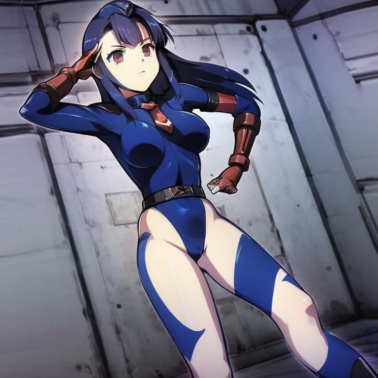 Masterpiece, Best Quality, Highly detailed, illustration, absurdres, street fighter, doll suit, shadaloo doll, agent aika, girls, multiple girls, expressionless, nazi saluting, military, military saluting, salute, blank eyes, looking at viewer, red gloves, emotionless, black latex, corrution, mind control, female combatant, full body, hypnotized, unhappy trance, full body suit, leotard, perfect female body, extremely glossy latex, Delmo Uniform, belt, hypnosis, hypnoLora, empty eyes, Mind control device, thigh high, kneeling, poses, submissive_pose, visor, masturbation, standing, standing at attention, Slave, collar, gang bang, slave oufit, full tight leg, black delmo uniform, Hozoin Inshun, Hyakka Ryouran, blue hair, red eyes, long hair
