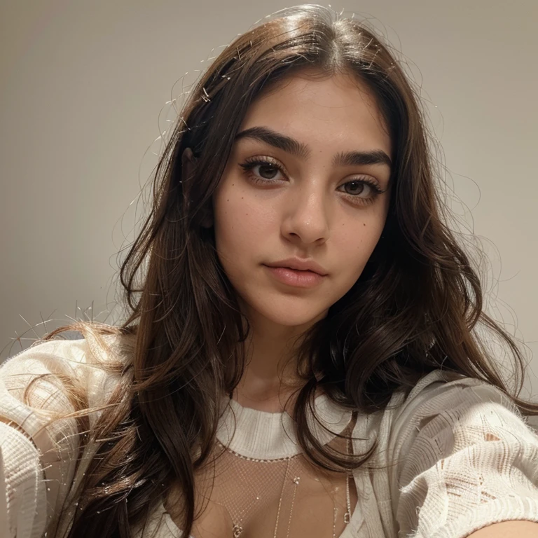 Change the face with Imagine A girl, Named fatemeh, 25 years and 7 months and 21 days old/ mixture of Phoenician, Greek, Armenian, and Arab/almond eyes, brown eyes, mesh hair,thick hair, ponytail/ bow-shaped lips, uptruned Nose, square jawline, narrow forehead, Protruding chin, high-arch eyebrows, black eyebrows , thick eyebrows/168 centimeters height, 61 kilograms weight,tanned body/ small mole on left eyebrow، small mole on the corner of the lower left lip, straight white blond wavy hair،A small amount of acne on the cheek، Cheek dimple, chin dimple/ ,