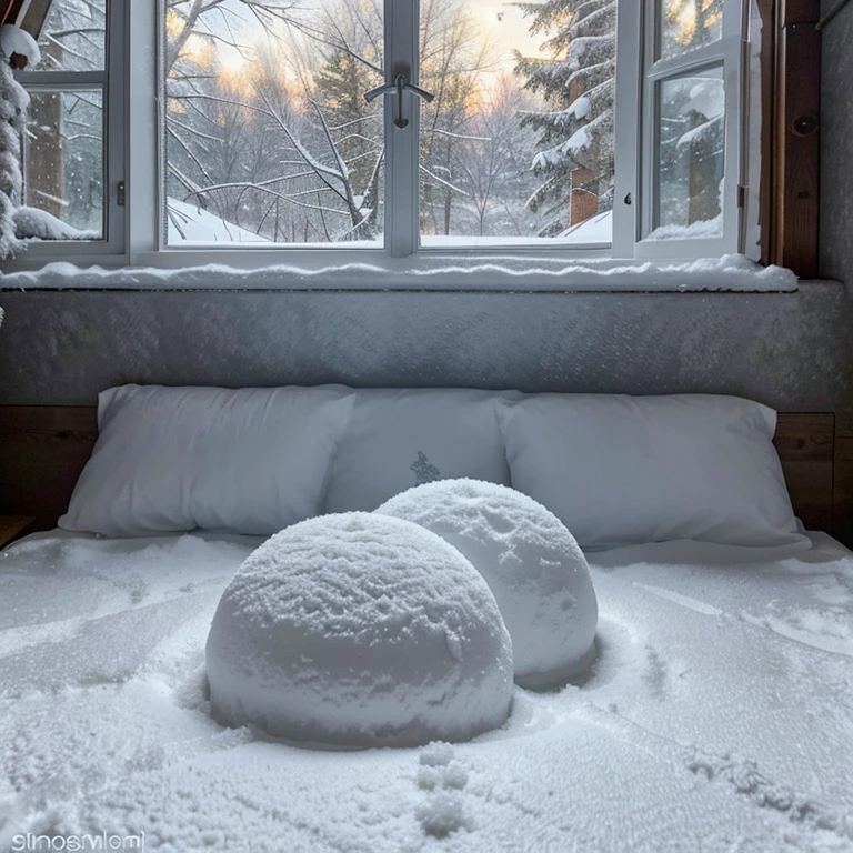 (best quality:1.2,ultra-detailed,realistic:1.37),Winter Wonderland,beautiful snowy landscape,sparkling icicles,glistening snowflakes,tall snow-covered trees,frozen lake,peaceful silence,magical atmosphere,vivid colors,breathtaking view,quiet and serene,cozy cabin in the woods,smoke coming out of the chimney,warm glow from the fireplace,frosted window panes,delicate snowfall,crisp winter air,soft powdery snow,footprints in the snow,frosty breath in the air,gloved hands holding hot cocoa,fuzzy earmuffs and knit hats,colorful scarves and mittens,children building snowmen,sledding down slopes,ice skating on the frozen pond,winter birds chirping,deer roaming through the forest,rooftops covered in snow,starlit sky with a full moon,peaceful winter night.