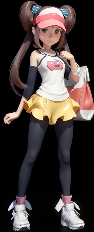 Close-up of a person holding a bag and bag, Pokemon Trainer Set, Rendering of a cute 3D anime girl, misty from pokemon, Characters assume natural poses, Anime style 3D, photorealistic anime girl rendering, Character posing, smooth anime cg art, 3d anime girl, Casual pose, Detailed depiction of the )