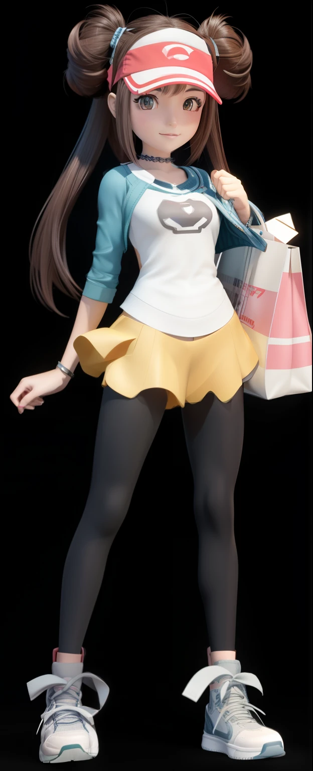 Close-up of a person holding a bag and bag, Pokemon Trainer Set, Rendering of a cute 3D anime girl, misty from pokemon, Characters assume natural poses, Anime style 3D, photorealistic anime girl rendering, Character posing, smooth anime cg art, 3d anime girl, Casual pose, Detailed diagram )