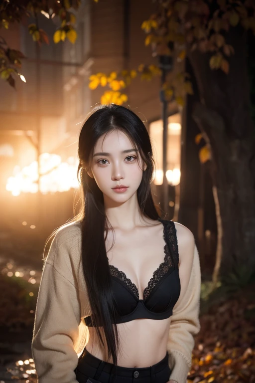 beuaty girl,With realistic dark eyes, pale-skinned, Medium-long black hair, s the perfect face, perfect eyes, Wear a coat, The very detailed, Comprehensive films, digitial painting, 8K, 电影灯光, Best quality at best, A high resolution, detailed work, Post-processing, Perfect results, hyper realisitc,Pubic hair shows through