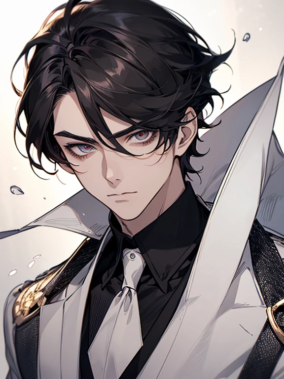 ultra detail,haigh quality,sketch,1boy,mature male,beautiful face,(black center parting hair:1.3),handsome male,pearl skin,white short sleeve shirts,drooping eyes,japanese high school,dynamic angle,japan anime,