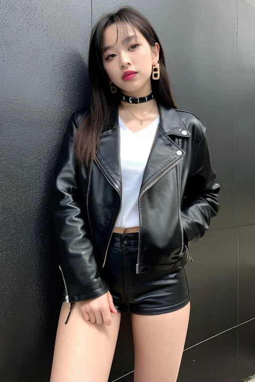 A modern take on the classic ta, with a punk twist - a rebellious girl with a leather jacket and combat boots, but still retaining the innocence and charm of the original character.