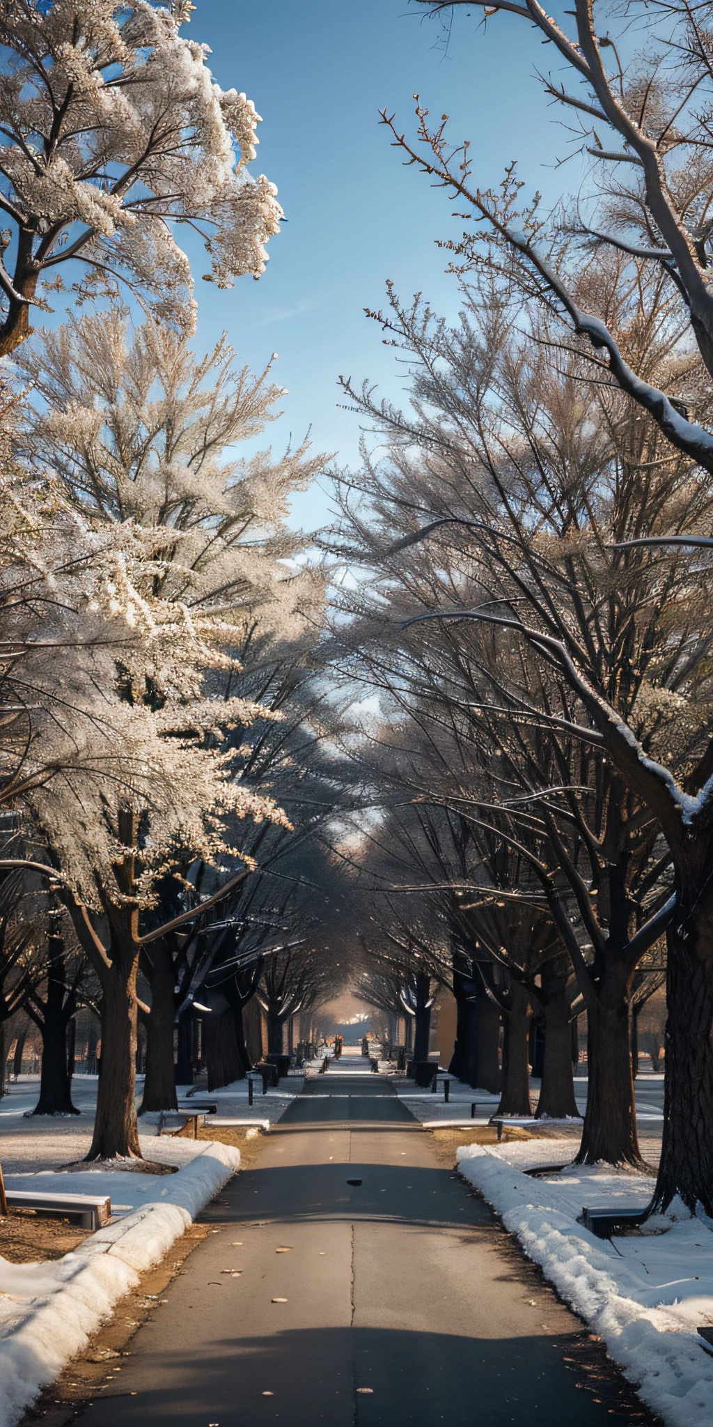 parks，winter solstice，chineseidol，pure view，During the day，Don&#39;t be distinctive，There are no lanterns，suburban landscape，outing，8K，k hd