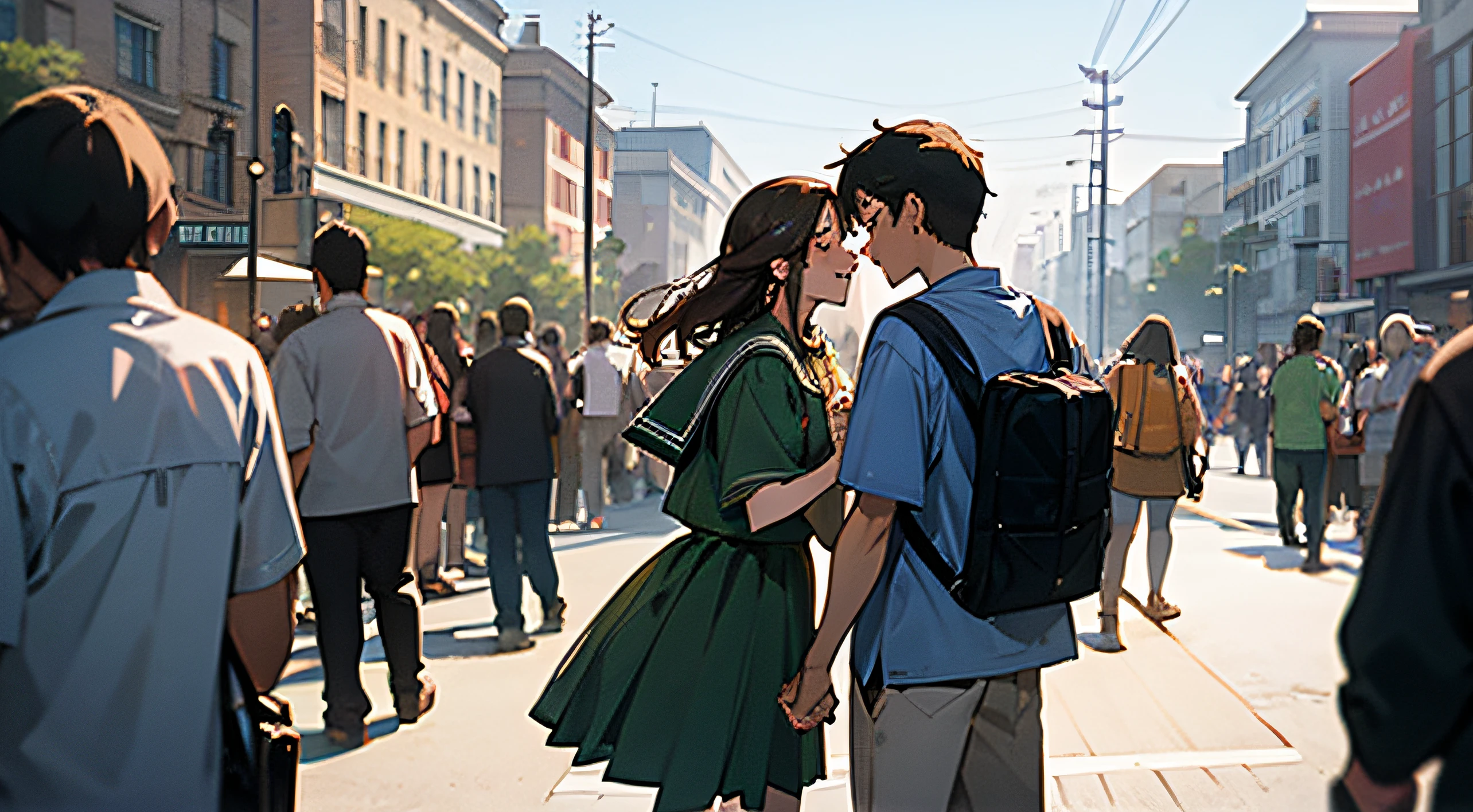 (campus)(couple crowd)(the street)