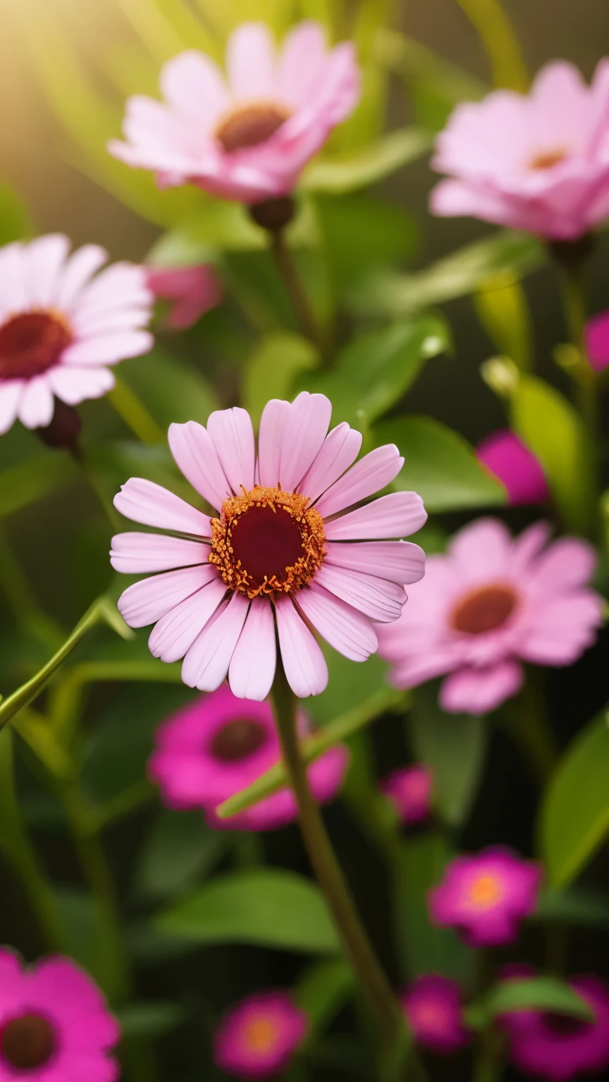 Change the background to nature amd make the flower more beautiful