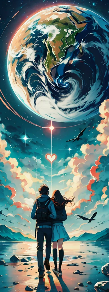 Distance and love of courage believe universe in top