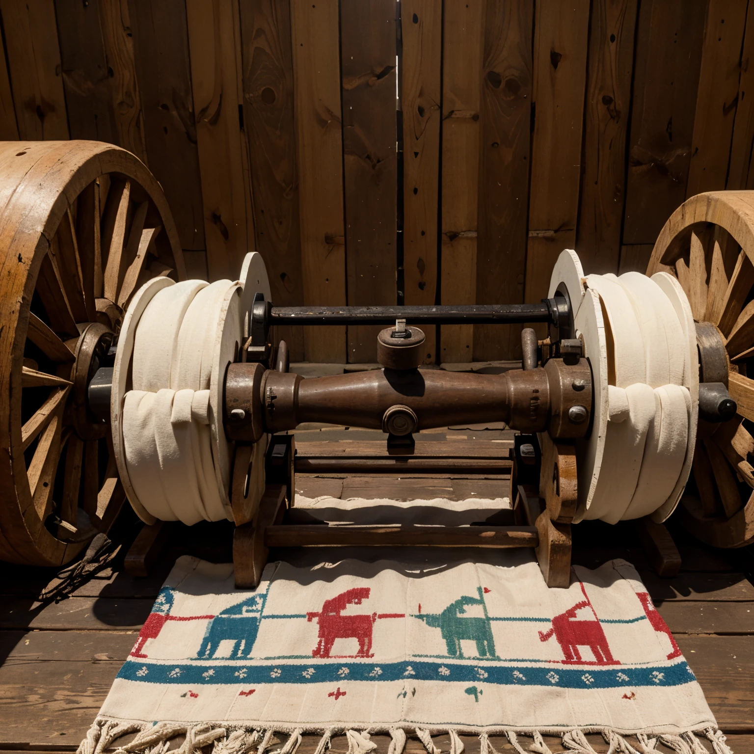 Winch for spinning from the Otomi culture