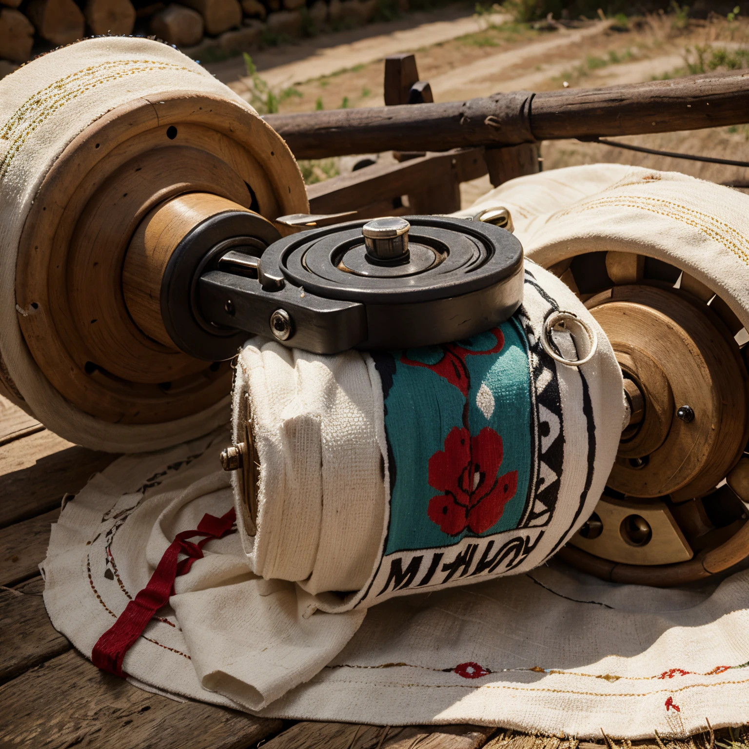Winch for spinning from the Otomi culture