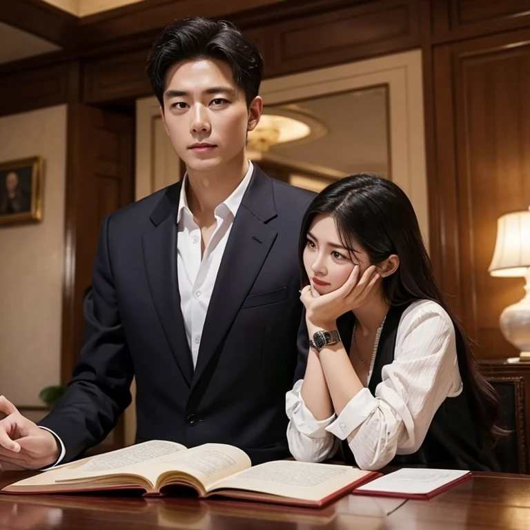 Poor people work hard and succeed、Become a rich and handsome president