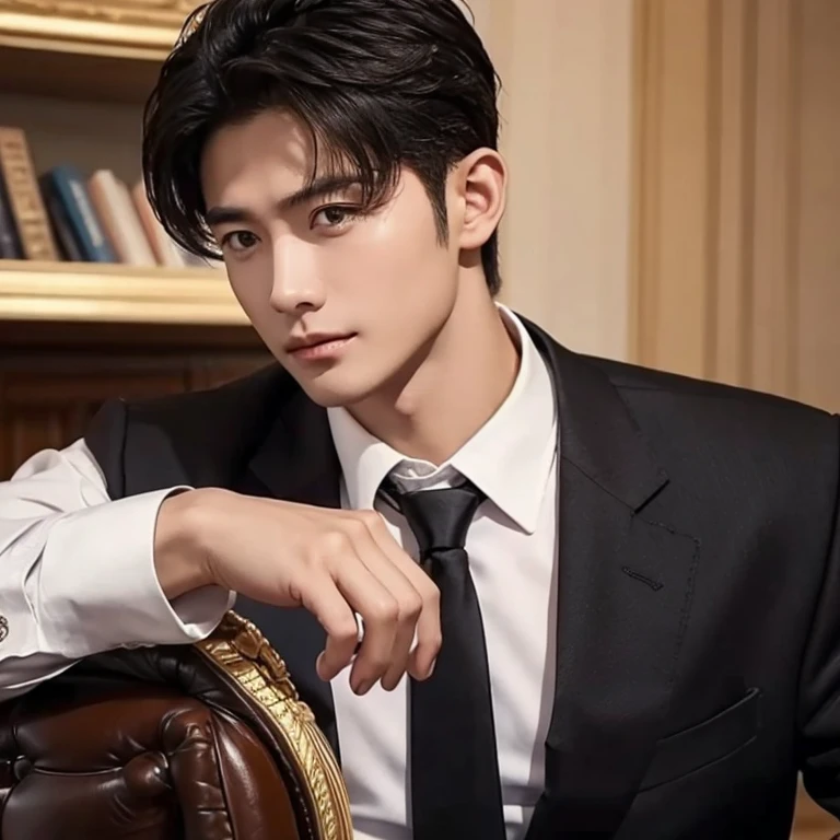 Poor people work hard and succeed、Become a rich and handsome president