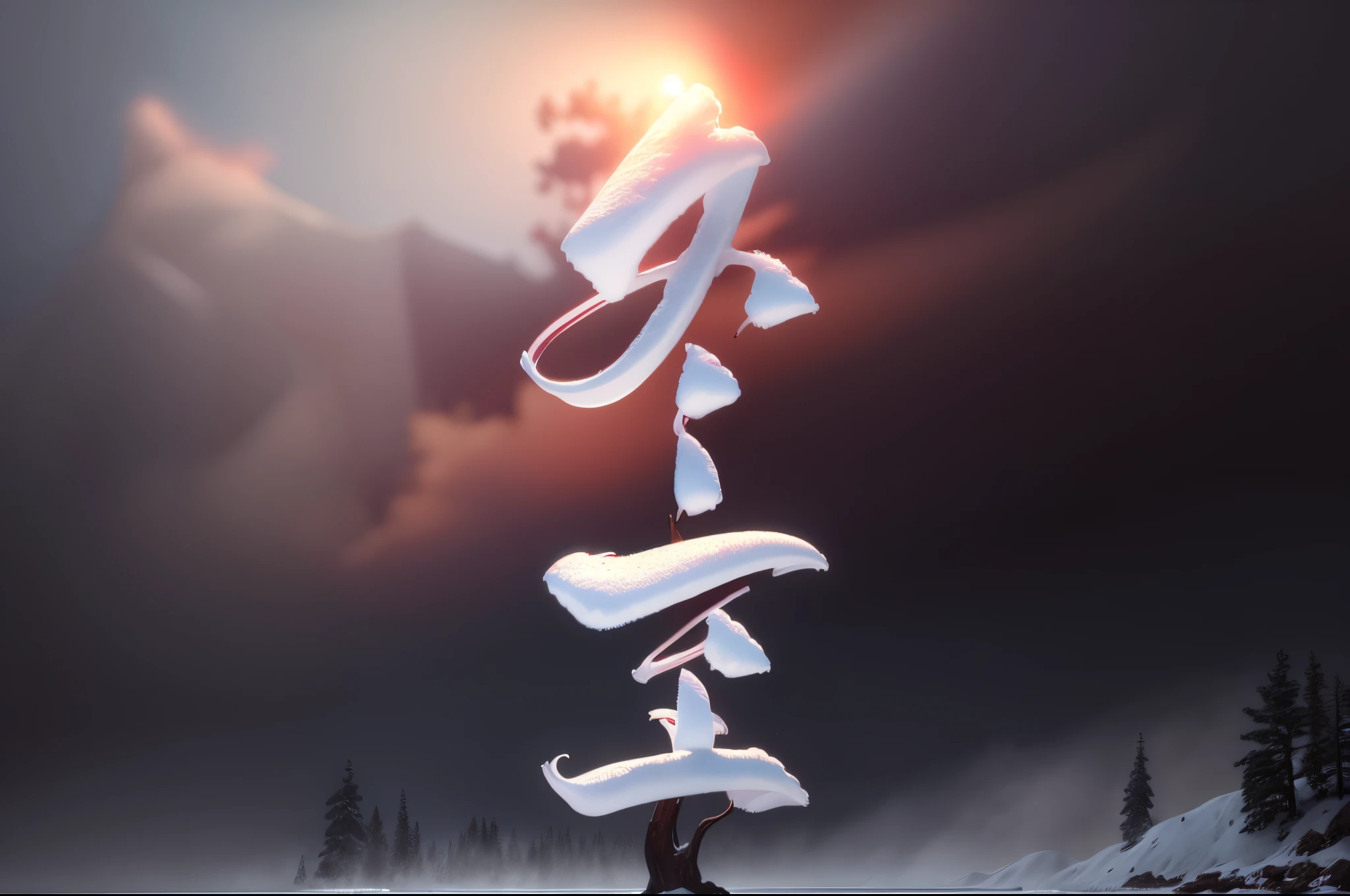 luring,warmth,snow landscape,snowflower,dumpling,fundo vermelho,external,