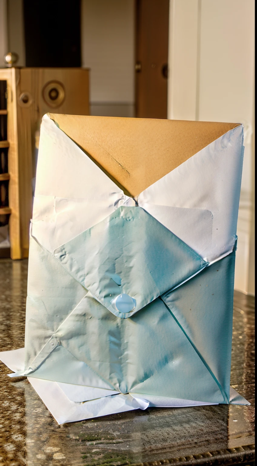 Photo of a written envelope , Realistic, 12)