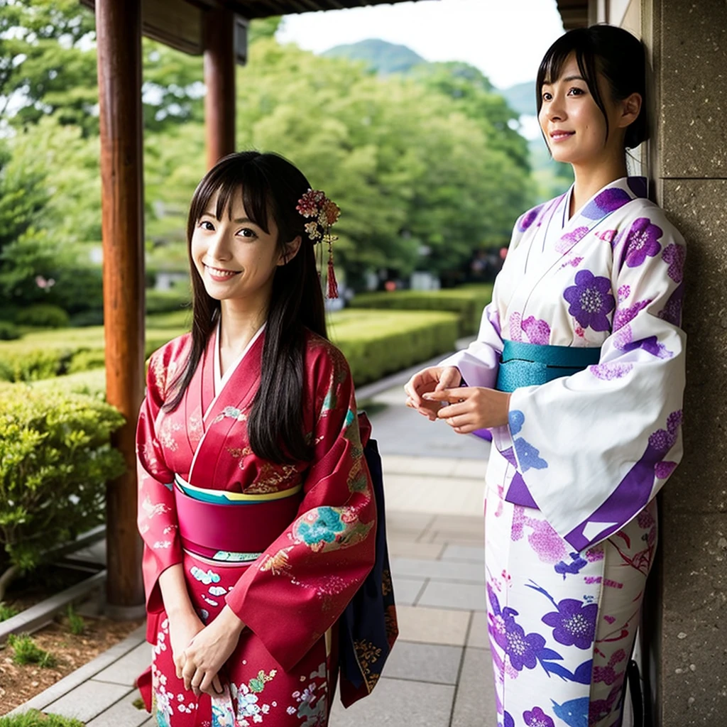 a japanese girl, (kimono)
