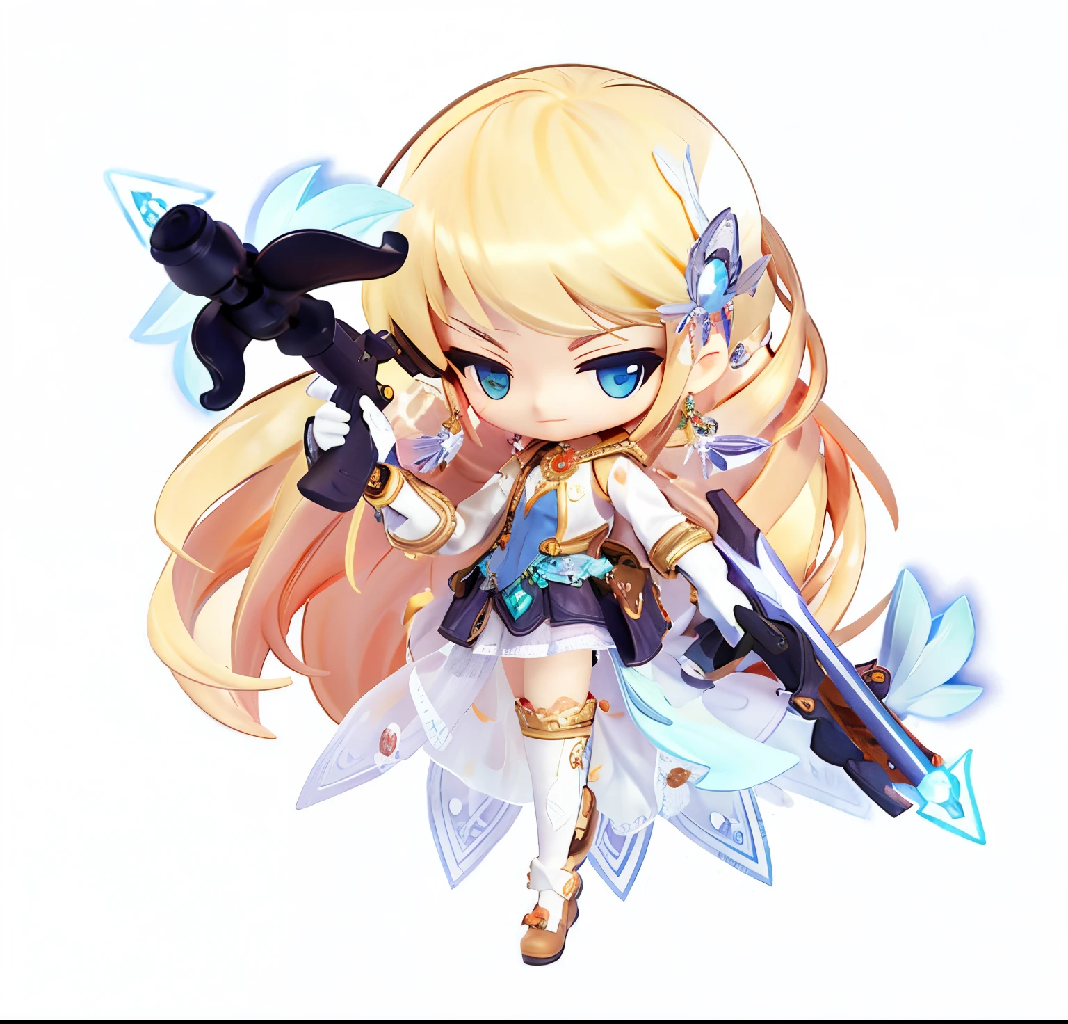 Anime girl with sword and bird on shoulder, Maple Story Gun Girl, Character art of Maple Leaf Story, advanced digital chibi art, MapleStory, Chibi Art, anime《tchiibi》 Anime girls, tchibi, Nendoroid style, chibi girl, crystal maiden, chibiStyle, heroes 2d fan art artstation, MapleStory Mouse, chibi anime