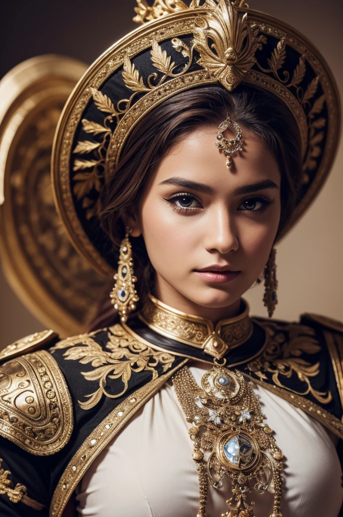 Baroque armor design, 4k, high definition, macro lens