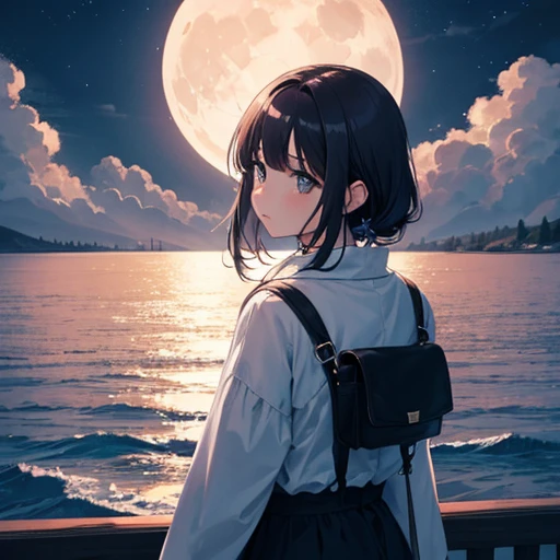 The moon is beautiful, isn't it? Can I cry a little?????