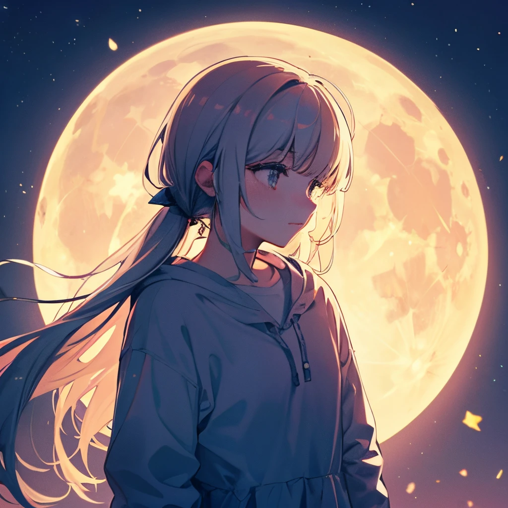 The moon is beautiful, isn't it? Can I cry a little????