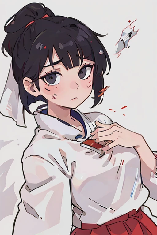 white hanbok, Korean flag, Blackhead, Straight hair, wounds, hurrah