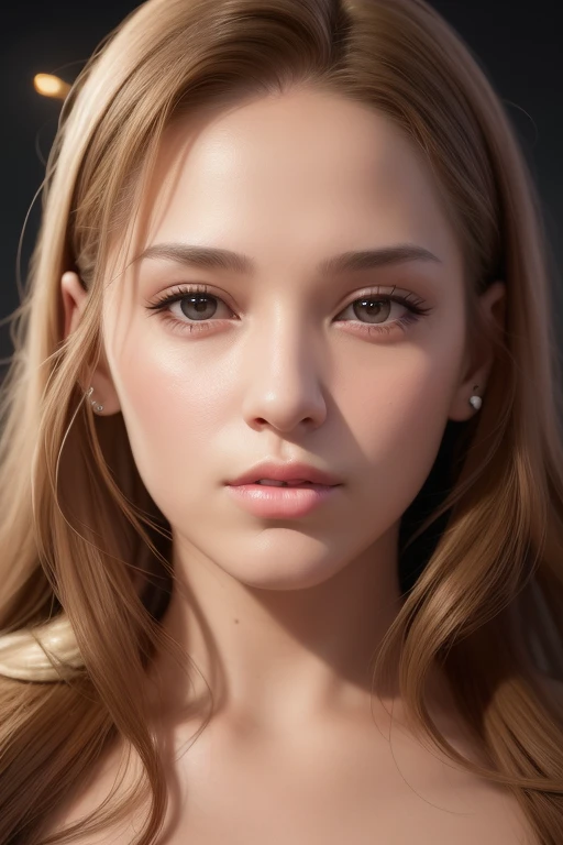 arafed woman with long hair and piercings on her ears, soft portrait shot 8 k, hyperrealistic digital painting, hyper realistic digital painting, photorealistic digital painting, ultra realistic digital painting, finely detailed perfect face, photorealistic beautiful face, realistic digital painting, 8k portrait render, 8k highly detailed face, accurate ultra realistic faces