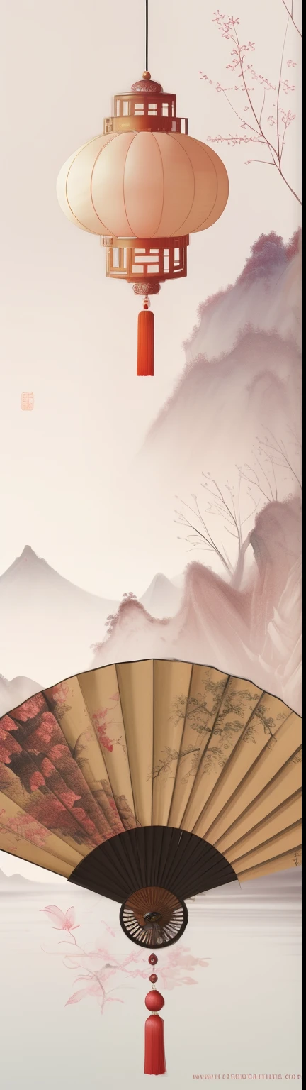 A fan painting with a Chinese landscape painting as a background,chinese painting style,Flowing silk,Tassel decoration,(tmasterpiece,high high quality,Highest image quality),Chinese classical culture and art,Watercolor blending,Still life close-up of a round fan,ancient chinese fan,folding fan,Openwork art,Hot stamping strokes,wealthy,Noble,China-style,National style beauty,The background the scenery of great rivers and mountains among auspicious cloudeautiful rainbows,Ink blending,Oriental aestheticagnificent and majestic momentum,Auspicious and festive meaning,Fresh and elegant atmosphere,otherworldly atmosphere,Stunning graphics,Sophisticated details,Large commercial advertising style,Classical Chinese art,high-definition image,16k,Front Shooting,Center composition,Symmetrical,Background bokeh,Deep view,OC rendering,Breathtakingly beautiful,majestic beauty,Quiet and elegant art,HD digital art,Gorgeous and exquisite illustrations,Chinese elements,The perfect combination of fantasy and reality,Rich picture layering,light painting blooming,light particle rendering,hyper realisitc,Bright, romantic and beautiful light,soft warm light,beautiful art,Ultra HD 8K,amazing beautiful wallpaperackground artwork,8K detailed painting, 16k high definition wallpaper illustration,high detailed digital art